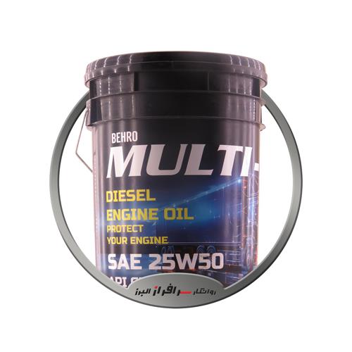 تصویر روغن موتور دیزلی 50-25 ( 20 لیتری ) CF بهرو