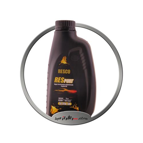 تصویر روغن موتور 50-20 ( 1 لیتری ) SL پلاستیکی رسکو ایرانول / 12