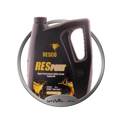 Picture of روغن موتور 50-20 ( 4 لیتری ) SL پلاستیکی رسکو ایرانول / 4