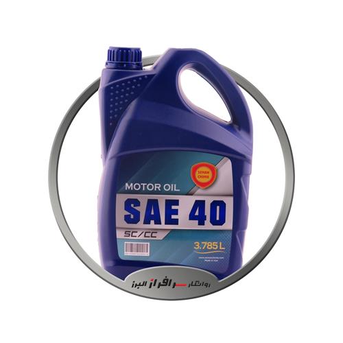 تصویر روغن موتور 40 ( 4 لیتری ) پلاستیکی سمن شیمی / 6